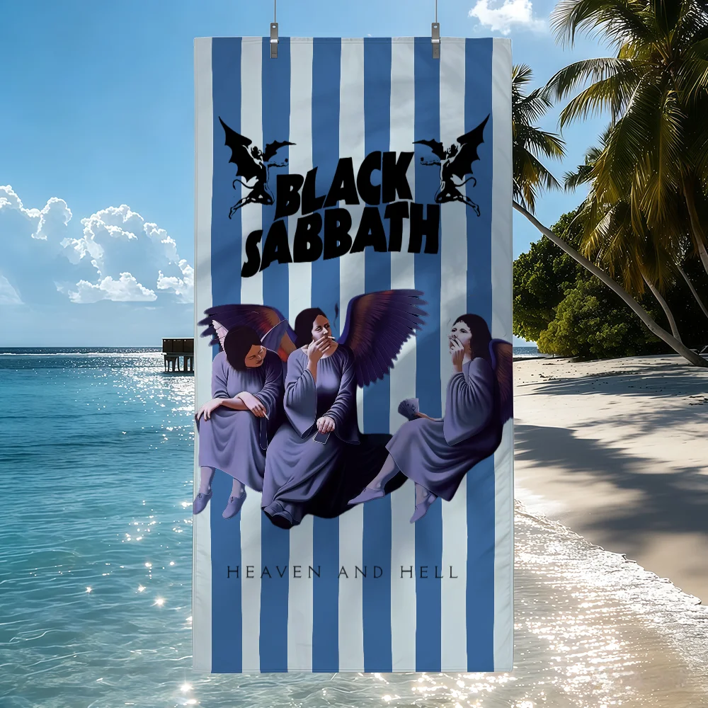 Rock band B-Black S-Sabbath Towel Drying Bath Towel Applicable To Light Swimming Camping Yoga Beach Out