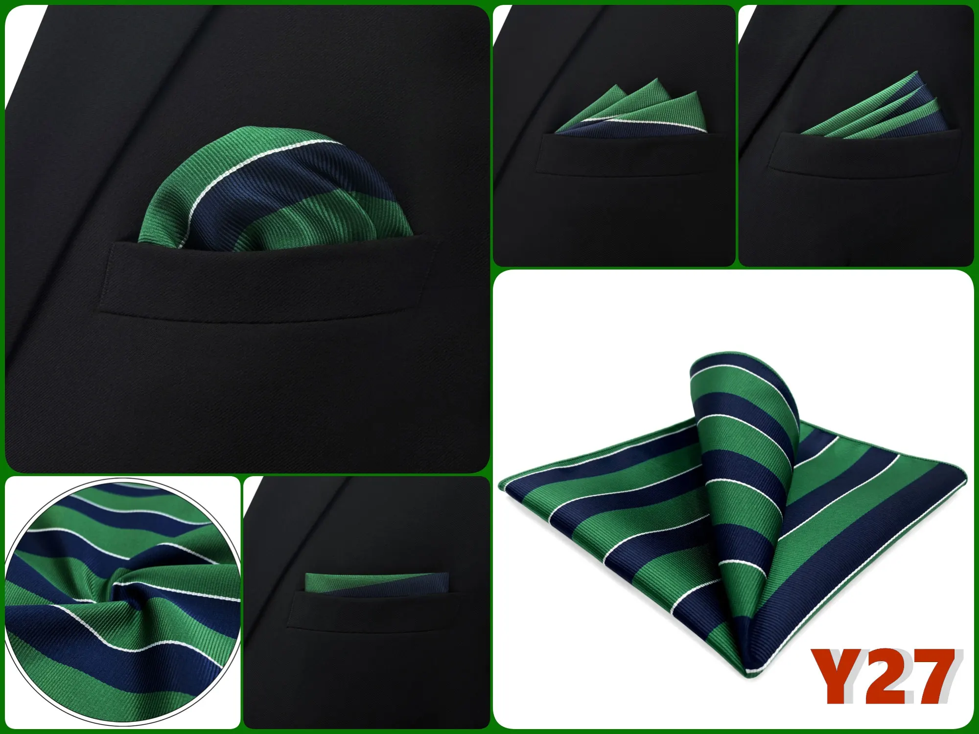 Men Pocket Square Handkerchief Multi Styles Paisley Floral Suit Pocket Towel Hanky Vintage Business Wedding Accessories 32cm