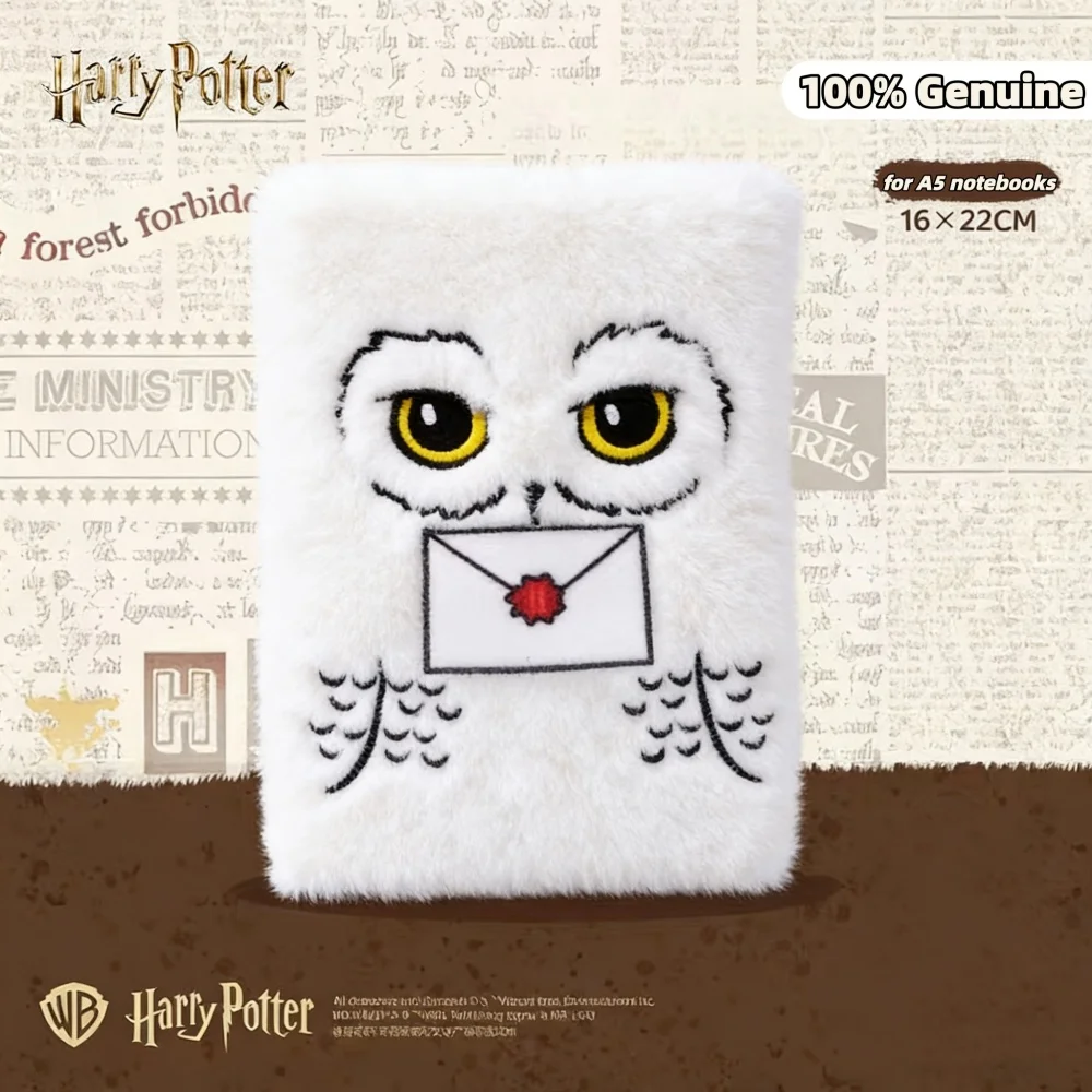 Genuine Harry Potter A5 Plush Planner Cover Hogwarts Cartoon Monster Book Hedwig Books Jacket For Notebooks Diary Workbook Decor view 3