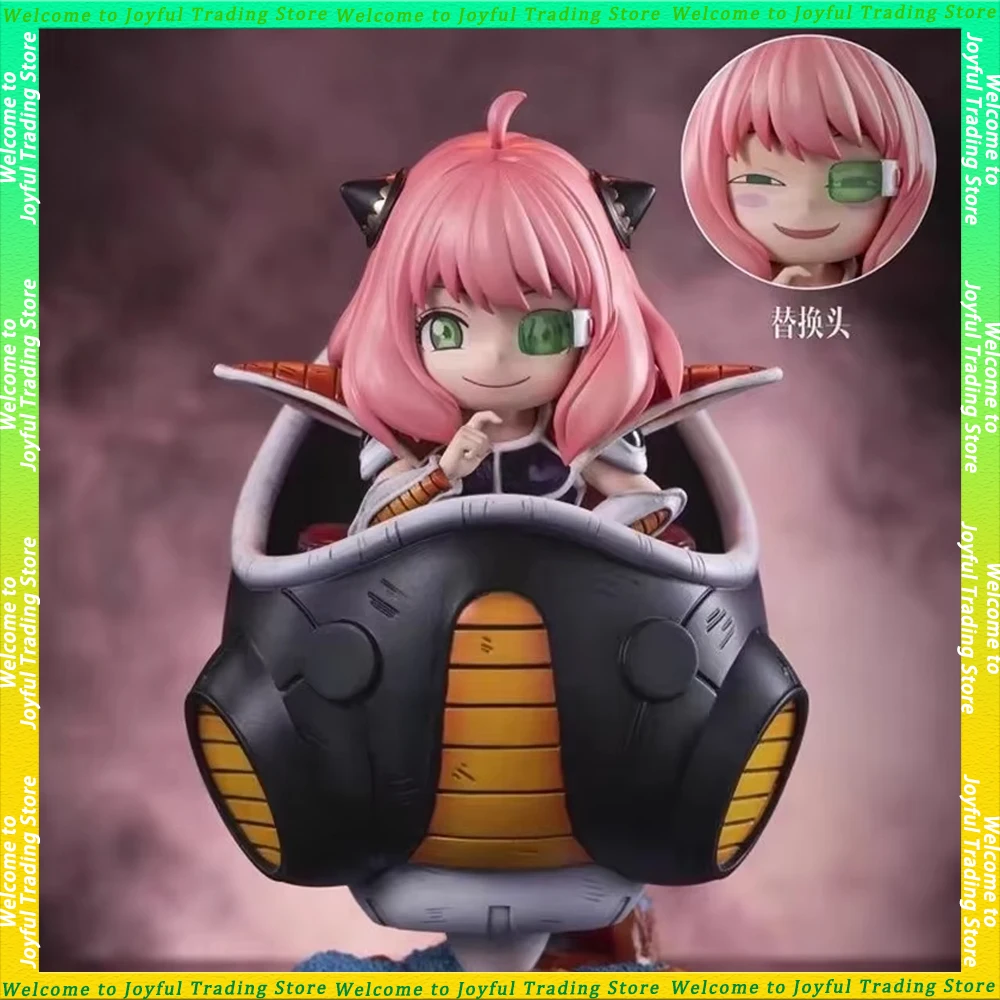 

New Style 15cm Spy×Family Anya Cos Frieza Anime Figure Double-headed Gk Figures Model PVC Statue Kawaii Model Collection Toys