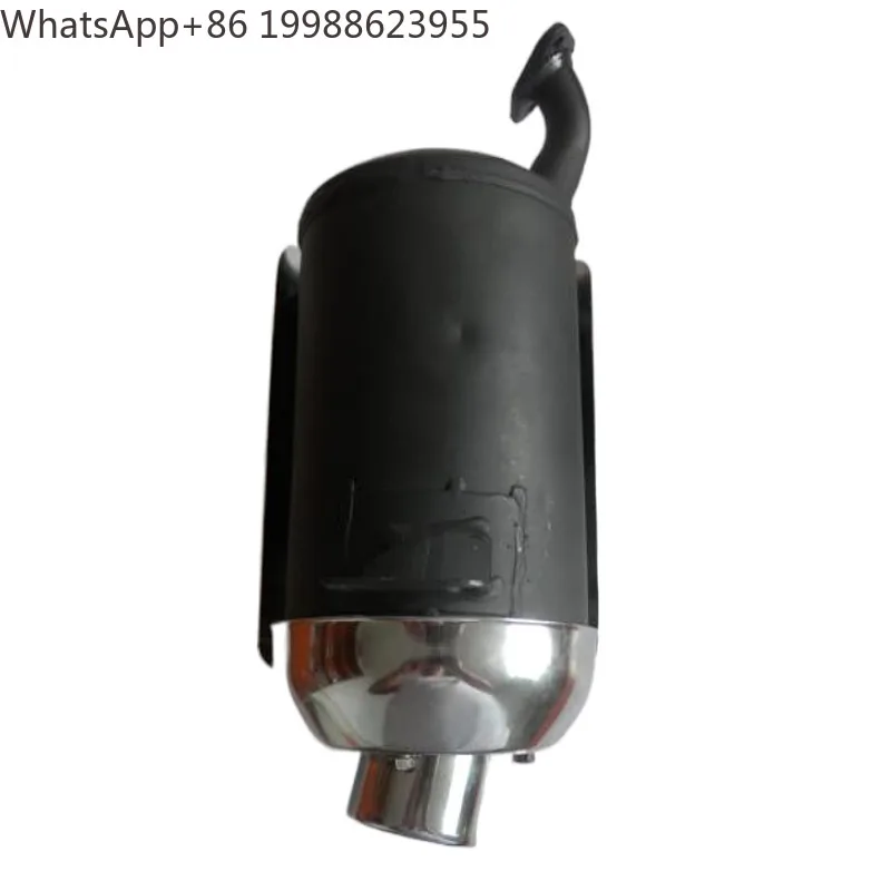 2KW EXHAUST MUFFLER SILENCE MOTOR STYLE REDUCE NOISE  GX160  GX200 168F 3KW 3800 GENERATOR WASHER SHIELD MANIFOLD PIPE