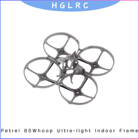 HGLRC Petrel 85 Whoop 85mm Ultra Light FPV Frame Kit, for 1S 2S Freestyle Tiny Whoop 75mm 85mm DIY Drone Build