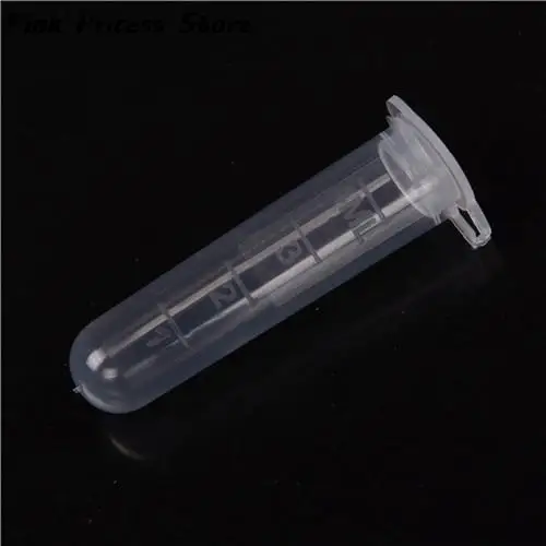 30Pcs 5ml Plastic test tubes with clear scale centrifuge tube with lip with Graduation EP tube