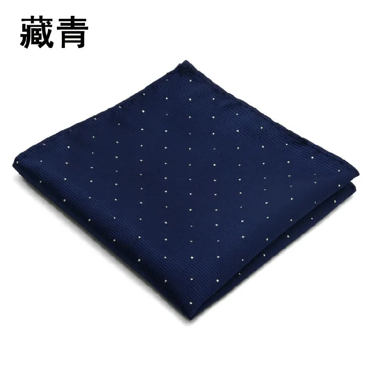 Fazzoletto da uomo Polka Dot Gypsophila (ies poliestere Hanky Business tasca quadrata asciugamano petto 24*24CM