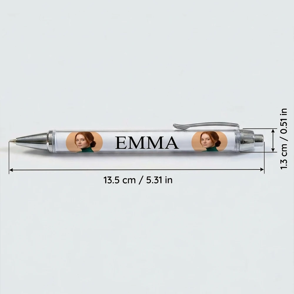 Custom Personalized Photo & Text Ballpoint Pen,Unique Gift for Teachers,Friends,Back To School,Office & School Daily Writing Use