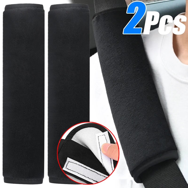 1/2Pcs Pokrowiec na pas bezpieczeństwa samochodowego Regulowany pluszowy pokrowiec na pas bezpieczeństwa samochodowego Miękki pokrowiec na pas bezpieczeństwa samochodowego Akcesoria samochodowe Wnętrze