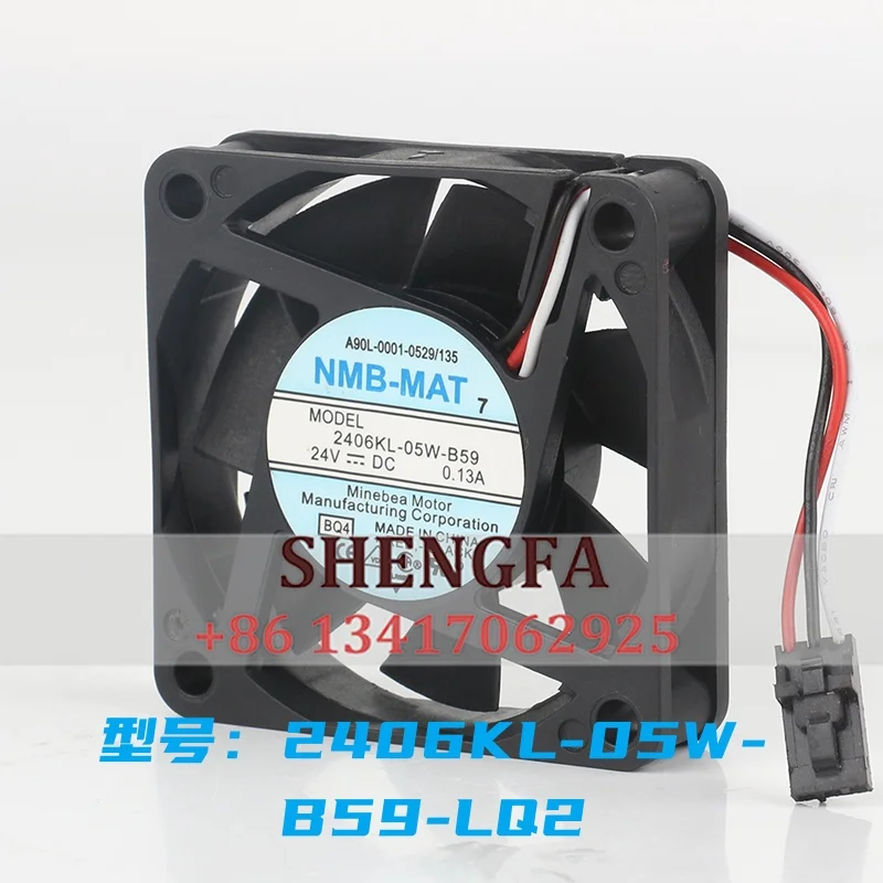 cooling fan NMB 5V 12V 48V AC EC 6015 60X60X15MM 6CM CNC machine tool inspection Fanuc three-line 2406KL-05W-B59-LQ2 DC24V 0.13A