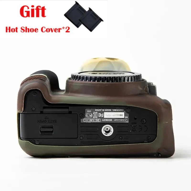 

For Canon EOS 600D 650D 700D Silicone Armor Skin case body cover protector DSLR camera bag + Hot Shoe Cover