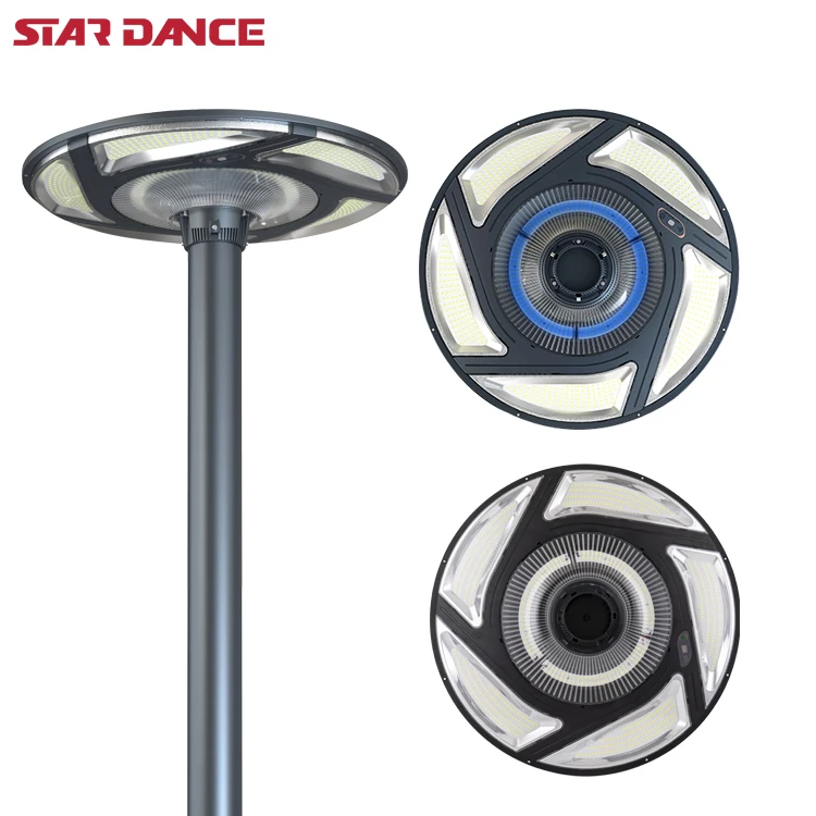 High Lumen Home Outdoor Waterproof Garden Light 150W 300W ufo Solar Street Light 360