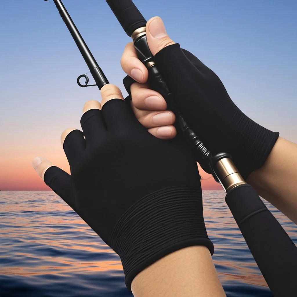 10pairs Breathable Elastic Fingerless Gloves - Suitable for Outdoor Sports, Cycling, Motorcycling, Fishing, Driving Accessories