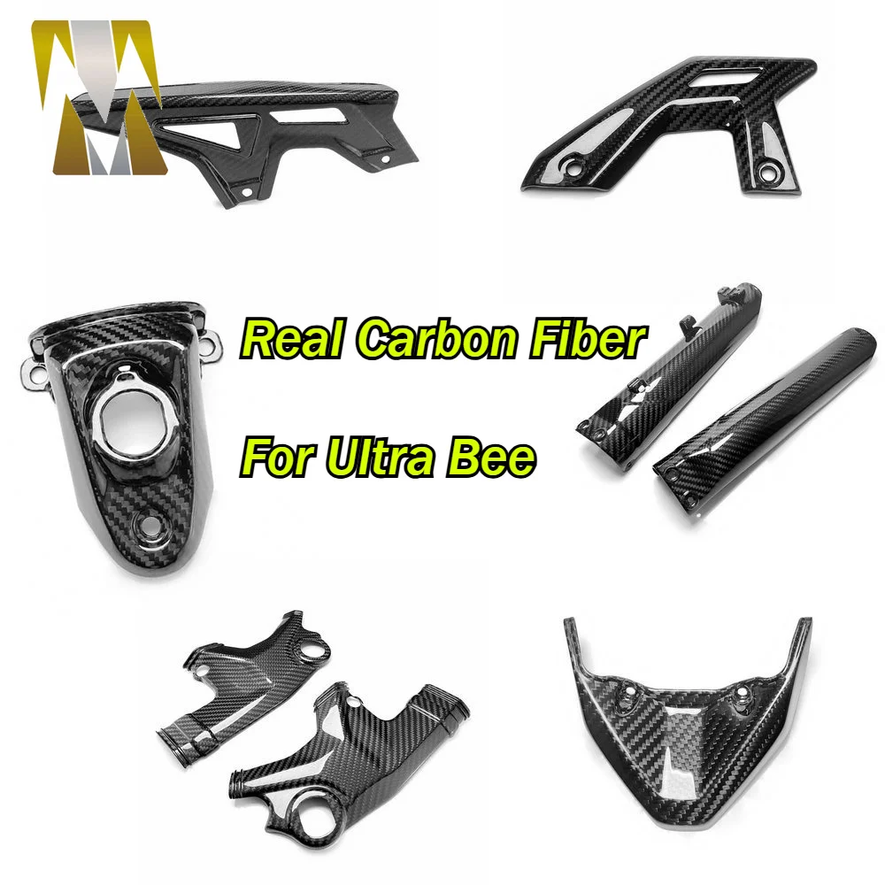 Compatible with Surron Ultra Bee Skid Plate Carbon Fiber Protection Parts Fork Frame Chain Swing Arm Protection Accessories