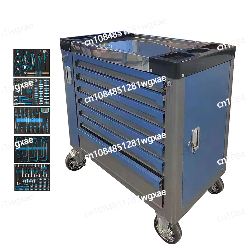 Drawer Garage Storage 370 Pieces Workshop Handcart Heavy-duty Toolbox