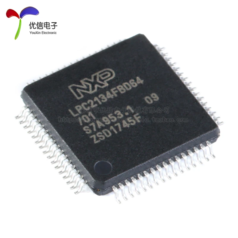 Free shipping    LPC2134FBD64/01,15 LQFP64 60MHz 32     10PCS