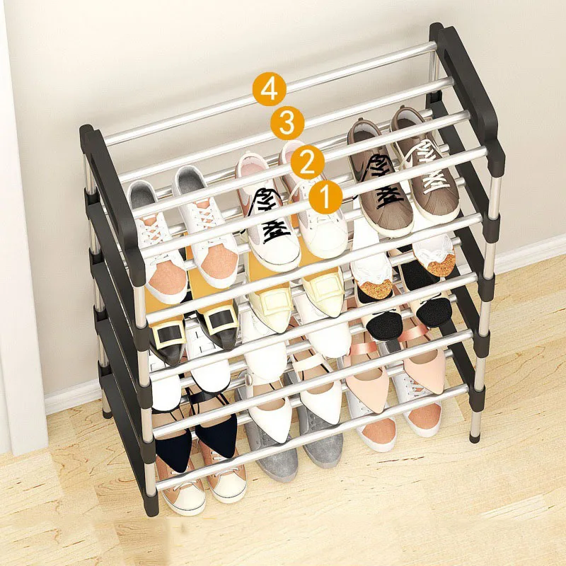 3-7Floor Simple Shoe Rack Multi Layer Dustproof Household Doorstep Shoe Cabinet Storage Space Saving Assembly Of Small Shoe Rack