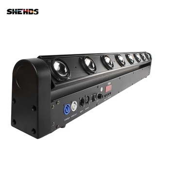 SHEHDS 1 adet ışın 8x12W RGBW hareketli kafa ışık DJ denetleyici disko spot kilise pazarı KTV DJ parti düğün