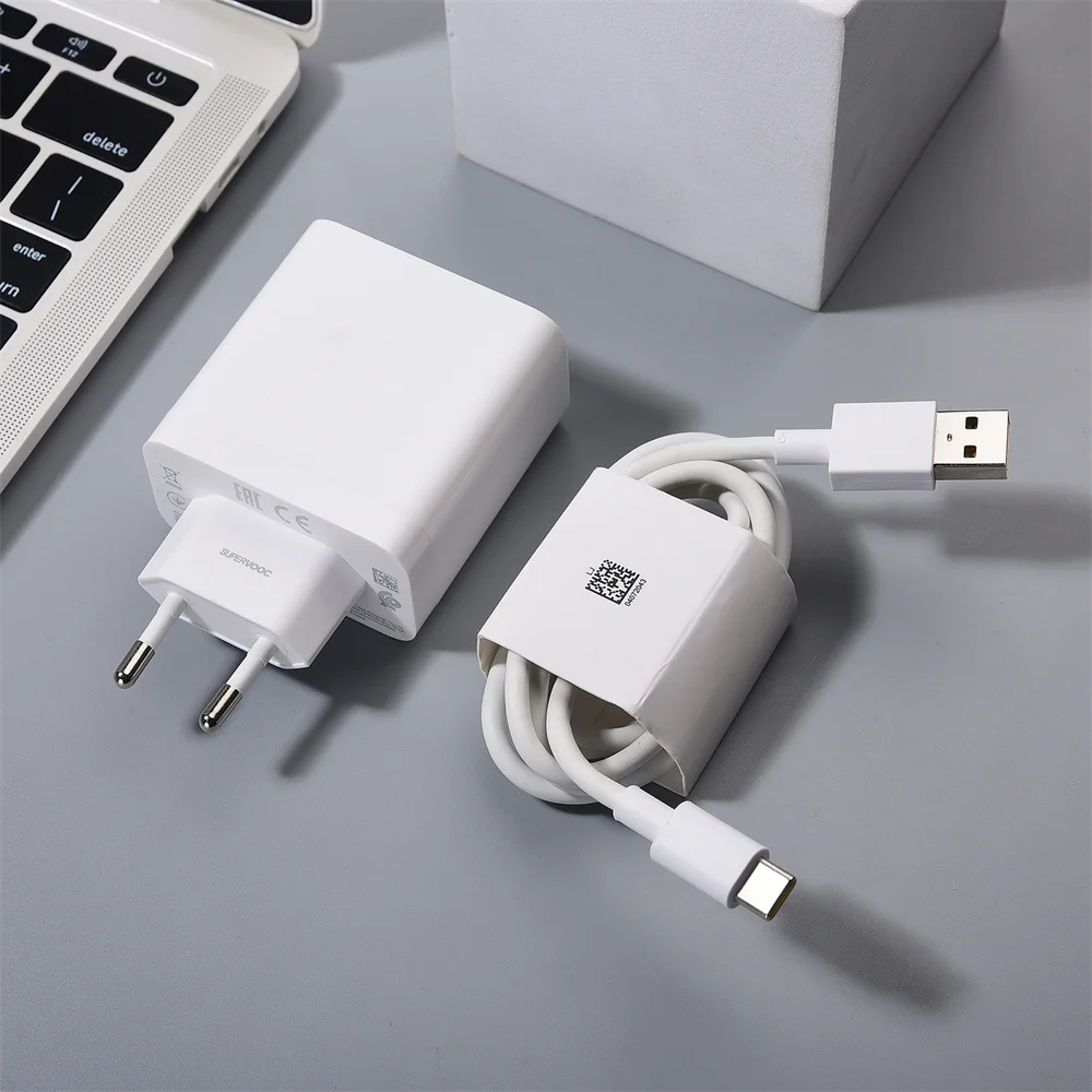 100W EU Supervooc Power Wall Charging Adapter for Realme 14 13 12 Pro Plus GT 7 6T Neo7 P3 Ultra 1M USB Type C Fast Charge Cable