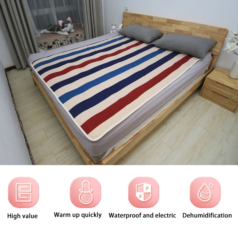 Electric Blanket 150x180cm 220/110V Thicker Heater Heated Blanket Mattress Thermostat Electric Heating Blanket Winter Bed Warmer