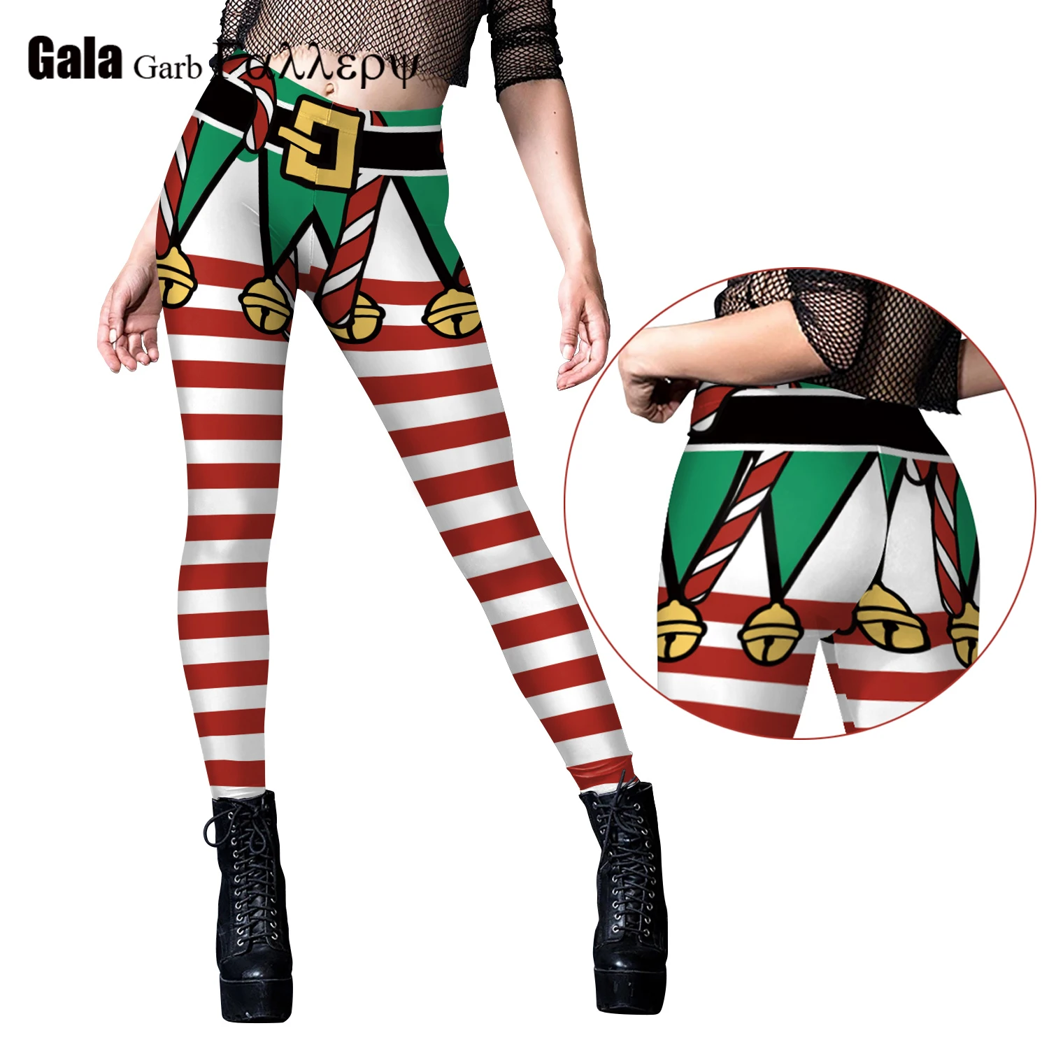 

Новинка 2024 года, женские леггинсы в рождественскую полоску, колготки для рождественской вечеринки, брюки в зеленую и красную полоску с 3D принтом, модная уличная одежда, рождественские подарки
