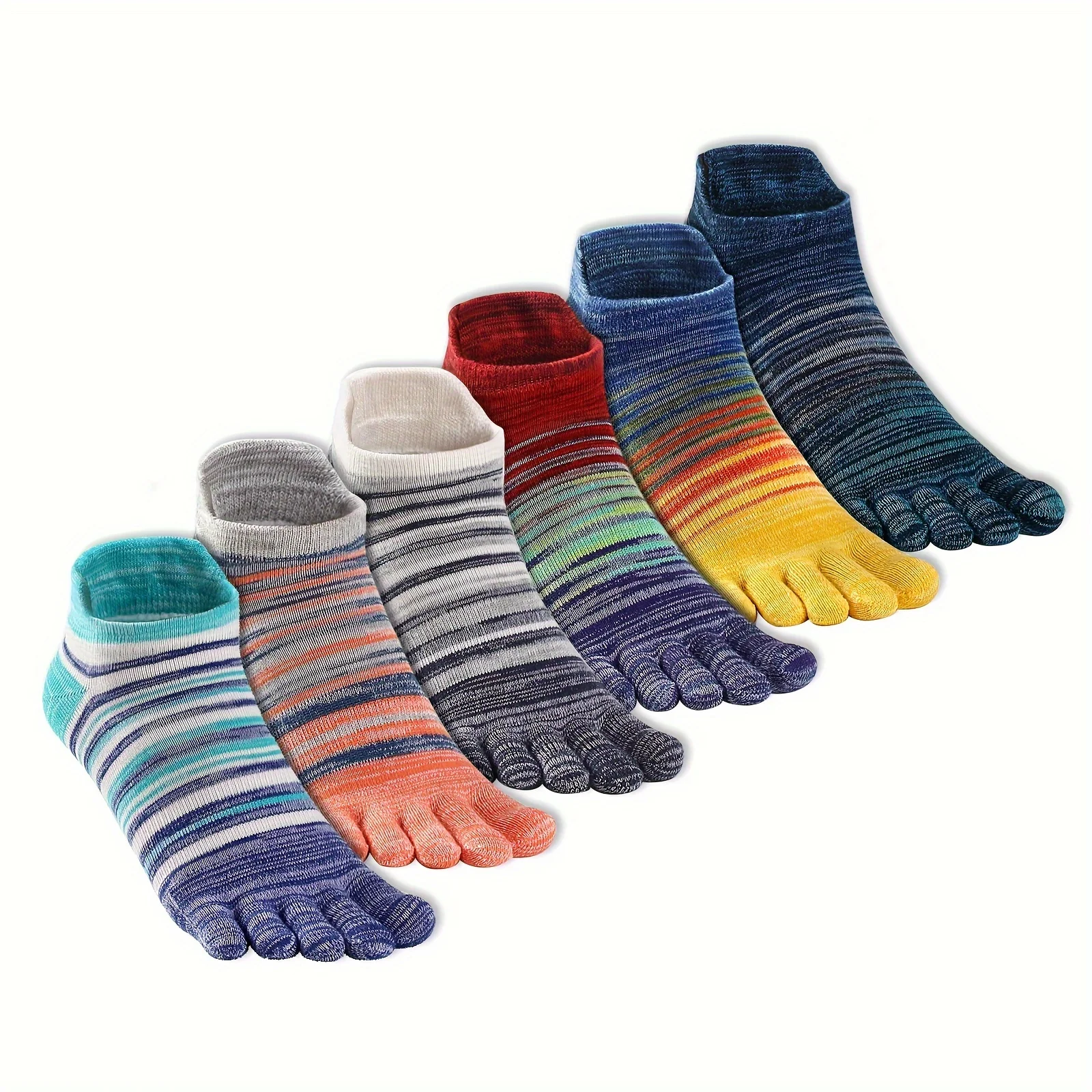 

Men's Five Finger Socks Breathable Comfortable High Quality Fashion Five-Toe Split Outdoor Sports Sock Soft Colorful Casual Sox