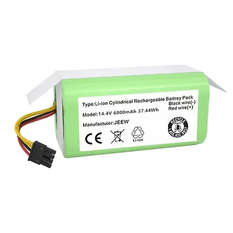 2022 ใหม่ 14.4 V 6800mAh แบตเตอรี่ Li-Ion สําหรับ Cecotec Conga 1290 1390 1490 1590 เครื่องดูดฝุ่น Genio Deluxe 370 gutrend Echo 520