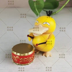 Pokemon Spring Festival New Year Edition - Q-Version Psyduck Drumming Gk Car Dashboard Figurine Gift Anime Action Figurines