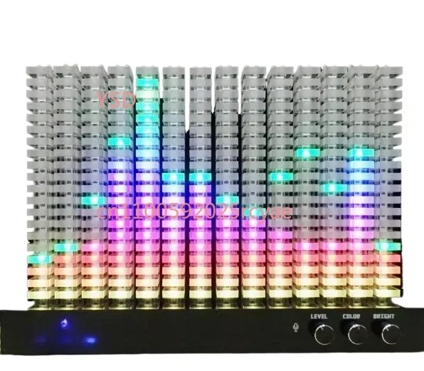 Creative Professional 14-segment Spectrum Analyzer Level Indicator Music Spectrum Light LED Acrylic Light Column VU