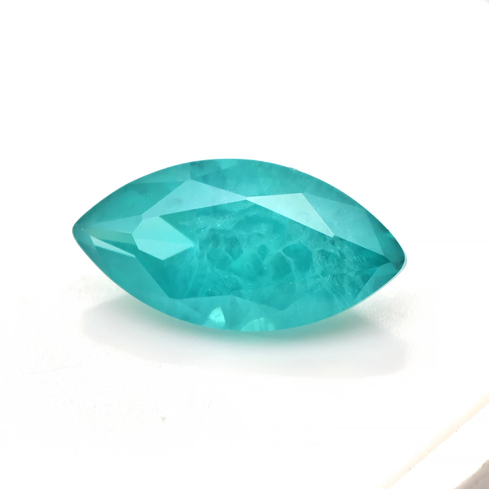 Top Paraiba Crushed Ice Cotton Special Style Marquise Cut Yttrium Aluminium Garnet YAG Loose Gemstones With AGL Certificate 3