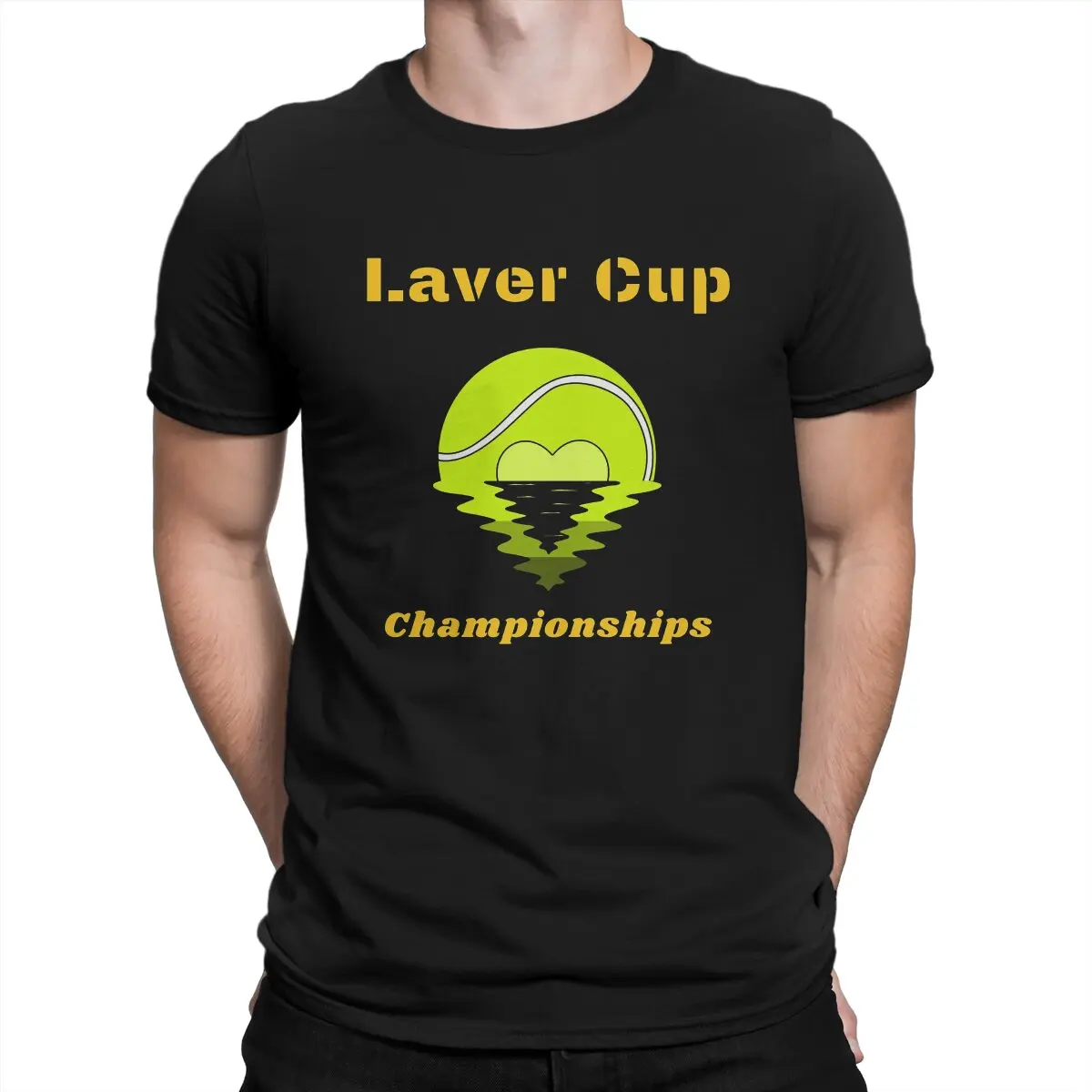 Men For Love T Shirts Tennis Laver Cup Championships Pure Cotton Tops Casual Short Sleeve O Neck Tee Shirt Printed T-Shirt