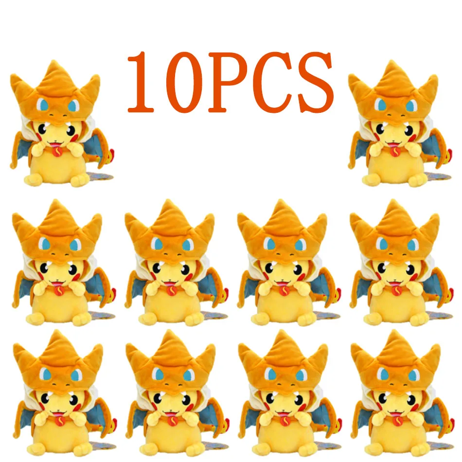 

2026 Pokemon Pikachu Pichu Charmander Bulbasaur Squirtle Psyduck Eevee Plush Soft Stuffed Animals Peluche Plushie Toy Small Doll
