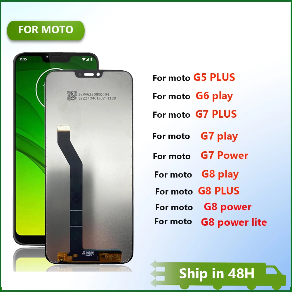 New For Motorola MOTO G5 G6 G7 G8 Power Play Plus Lite LCD Display Replacement Touch Screen Digitizer Assemble