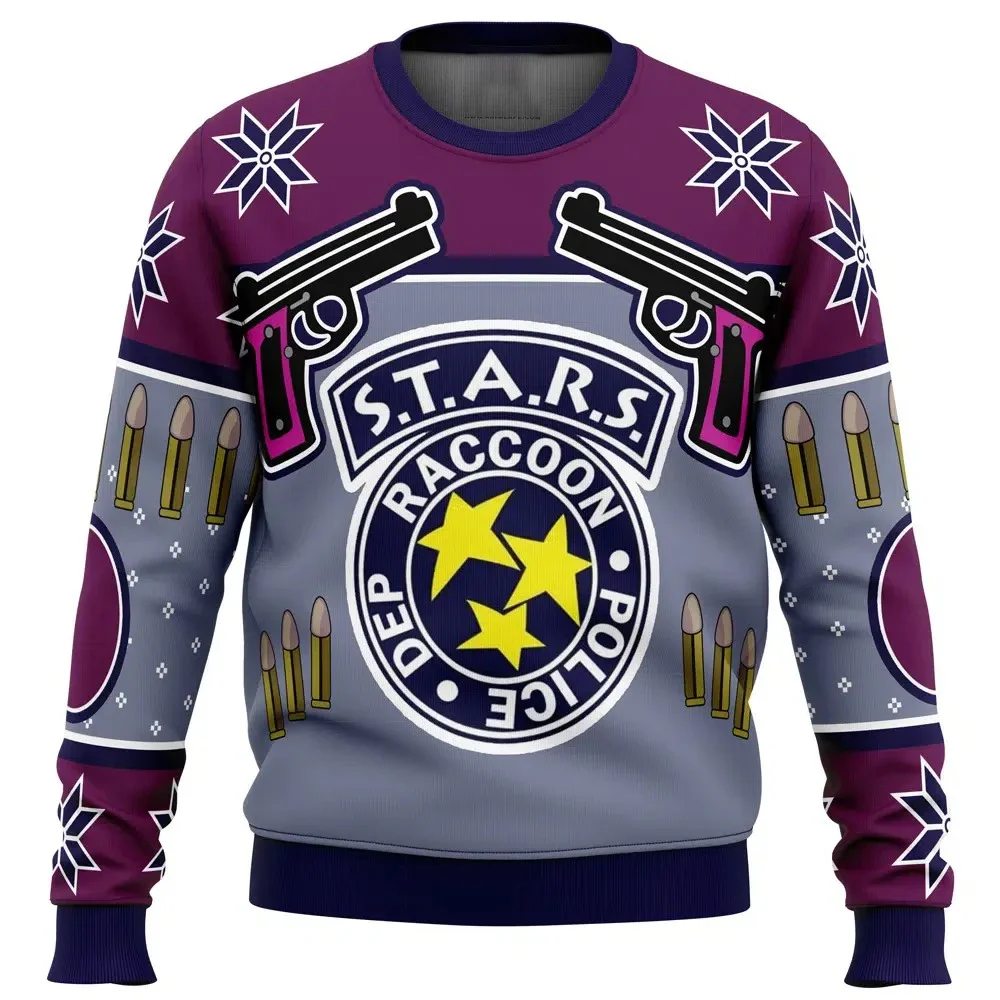 لعبة Dead By Daylight ثلاثية الأبعاد مطبوعة قبيحة عيد الميلاد السترة الخريف والشتاء ملابس رياضية رجالية في الهواء الطلق موضة المرأة السترة #2