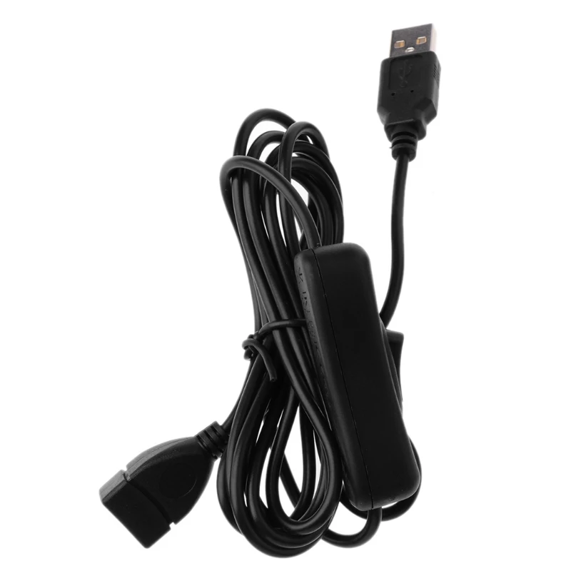 USB 2.0 Extender Cord Male to Female Adapter Accessories With ON OFF for PC USB