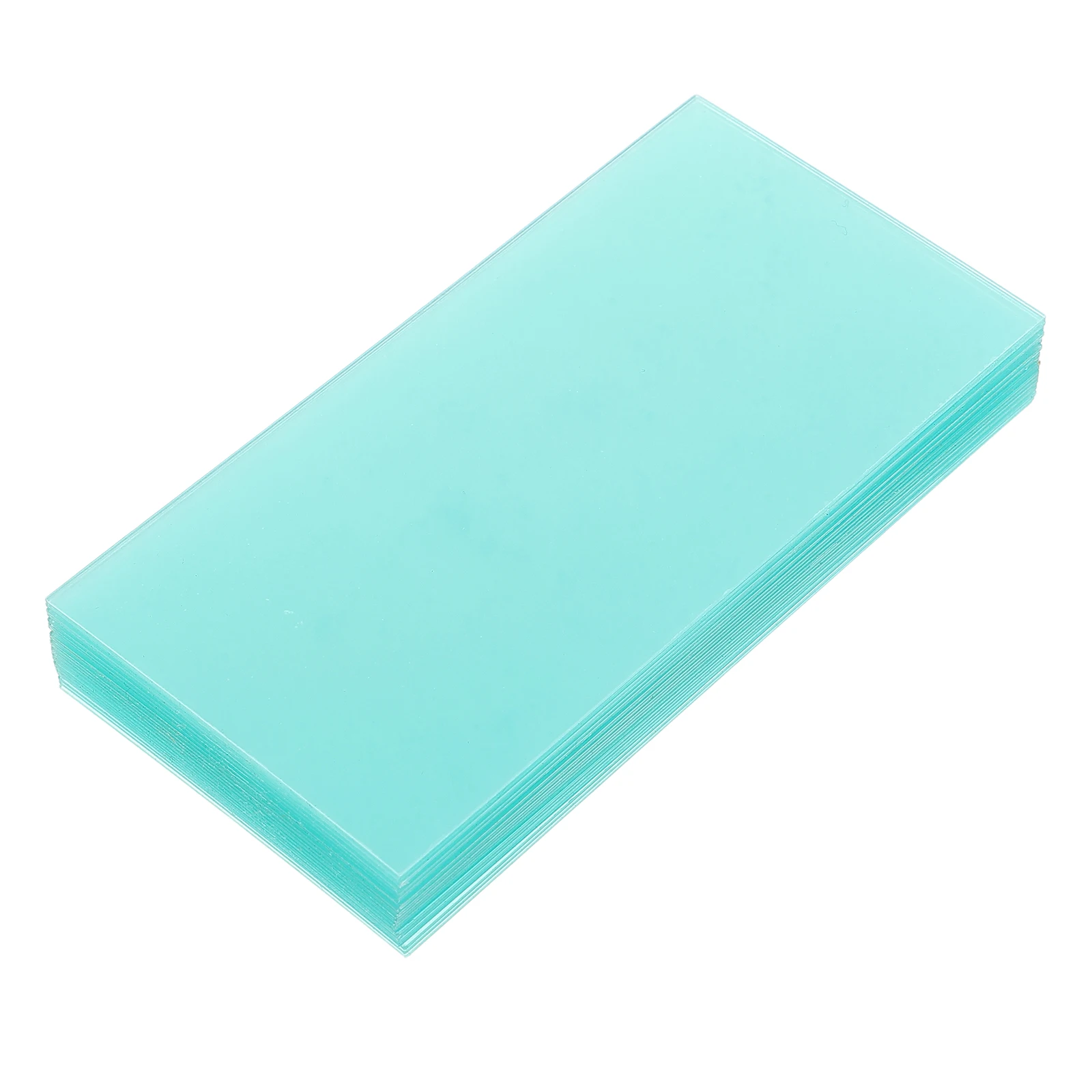 

100 Pcs Welding Mask Hood Lens Replacement Clear Protective Cover Plate Auto Darkening Sky-blue