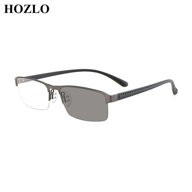 

Men Semi Rim Photochromic Reading Sunglasses Male Business Presbyopia Eyeglasses Driving Reader Hyperopia Spectacles 0,+1.0~+3.5