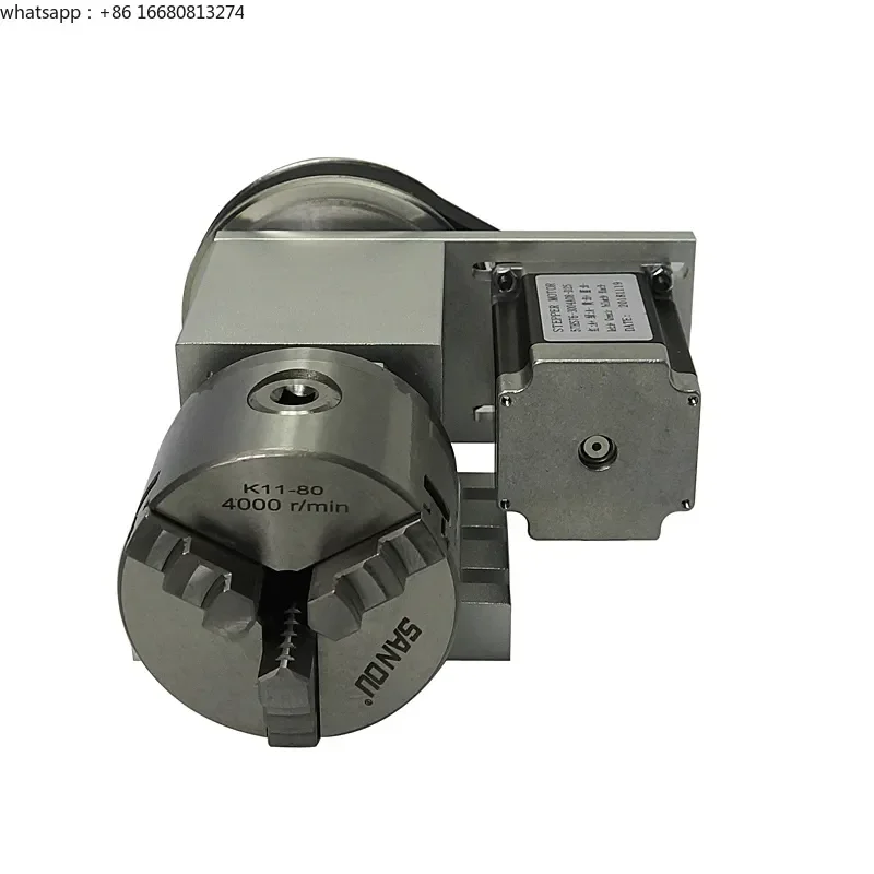 Numerical control for routers numerical control with chuck jaw rotary shaft 80 mm 4 jaw chuck hollow shaft 80 mm numerical