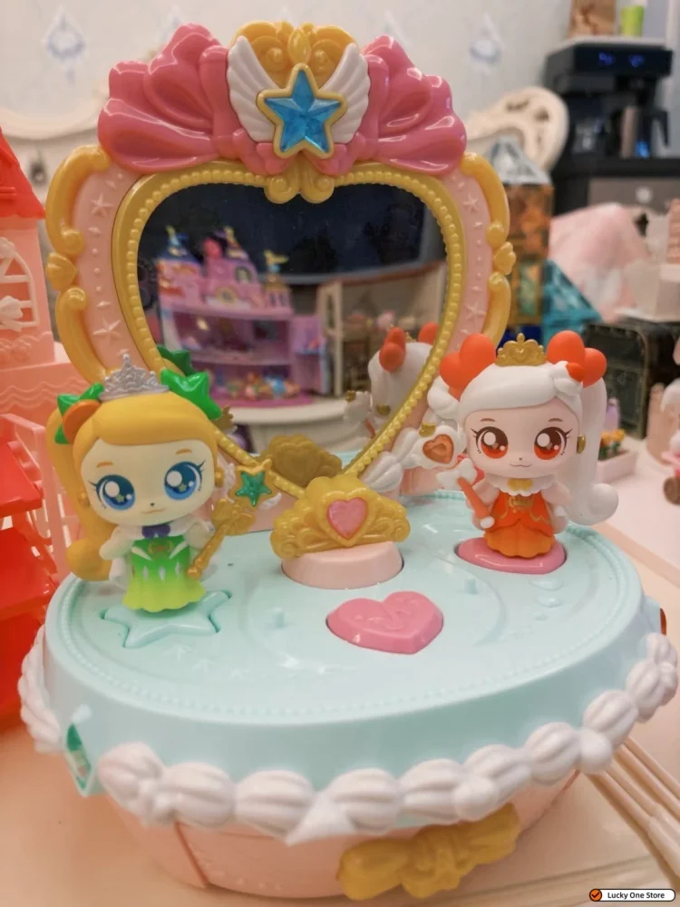 

Kawaii аниме принцесса ключ сокровище фигурка-горячая ловушка Teenieping Волшебная милая серия любви Коллекционная игрушка для девочек