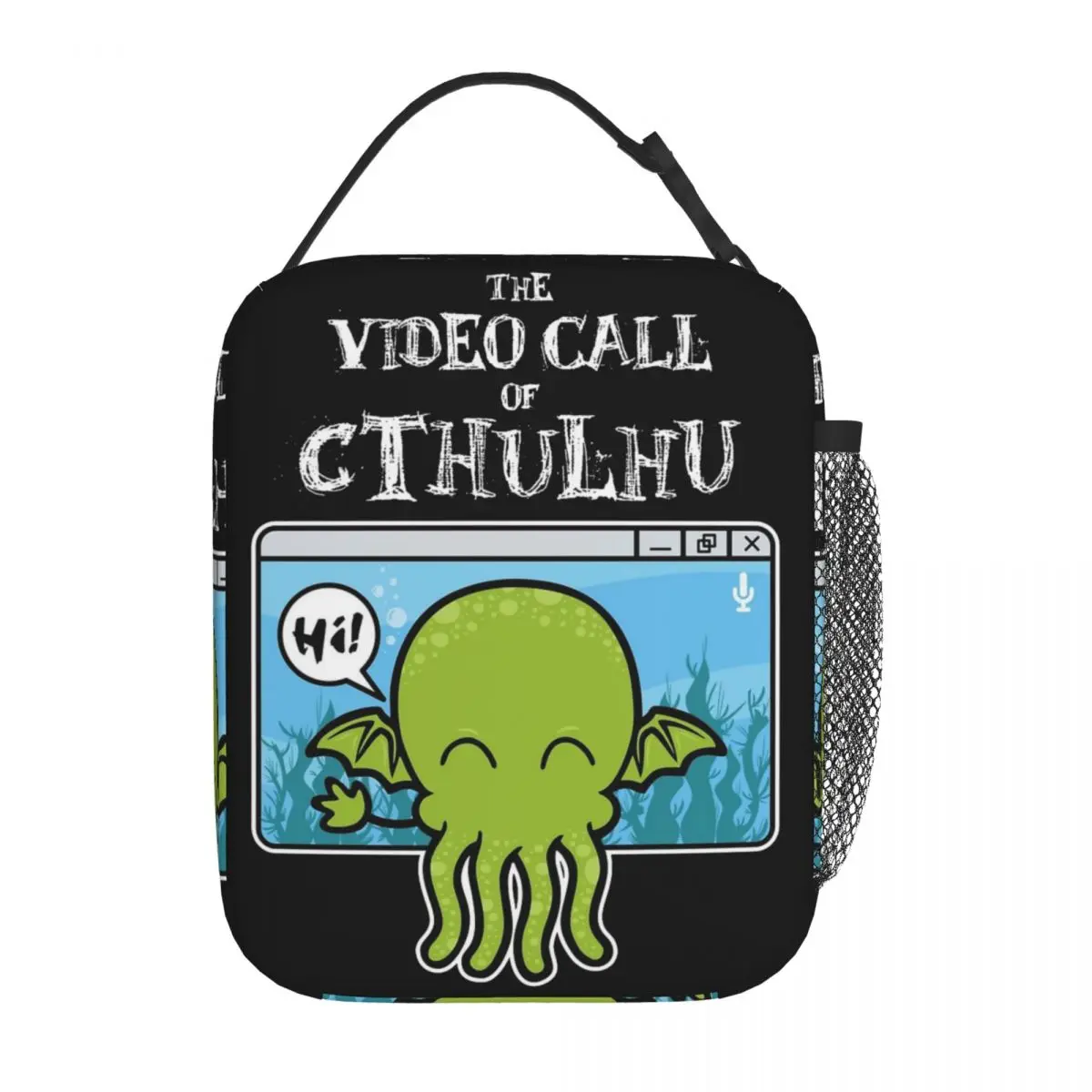 The Call Of Cthulhu Green Octopus Product Insulated Lunch Bags For Travel Food Storage Bag Portable Cooler Thermal Bento Box