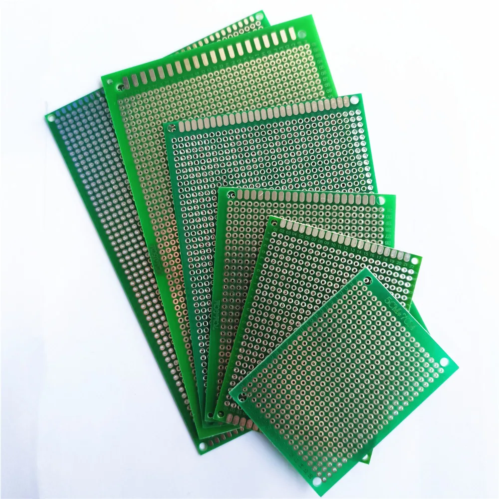 

9 Sizes Universal PCB Hole Circuit Board Plate Experimental Single Double Sided Tin Spraying Fiberglass Material Dropshipping