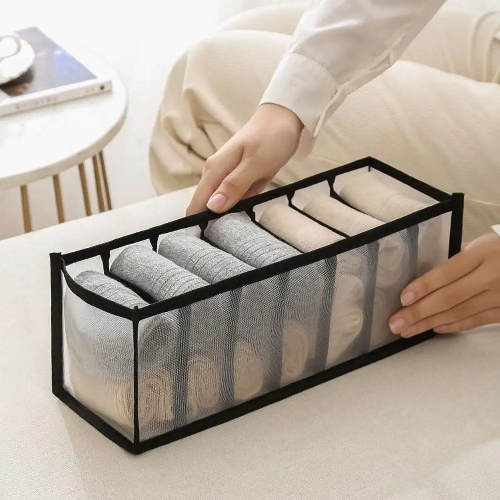 3 In 1 House Storage Box Multifunctional Nylon Mesh Baby Hive Drawers Organizer For Room Underwear Bra Socks Clothes Bedroo W4H7