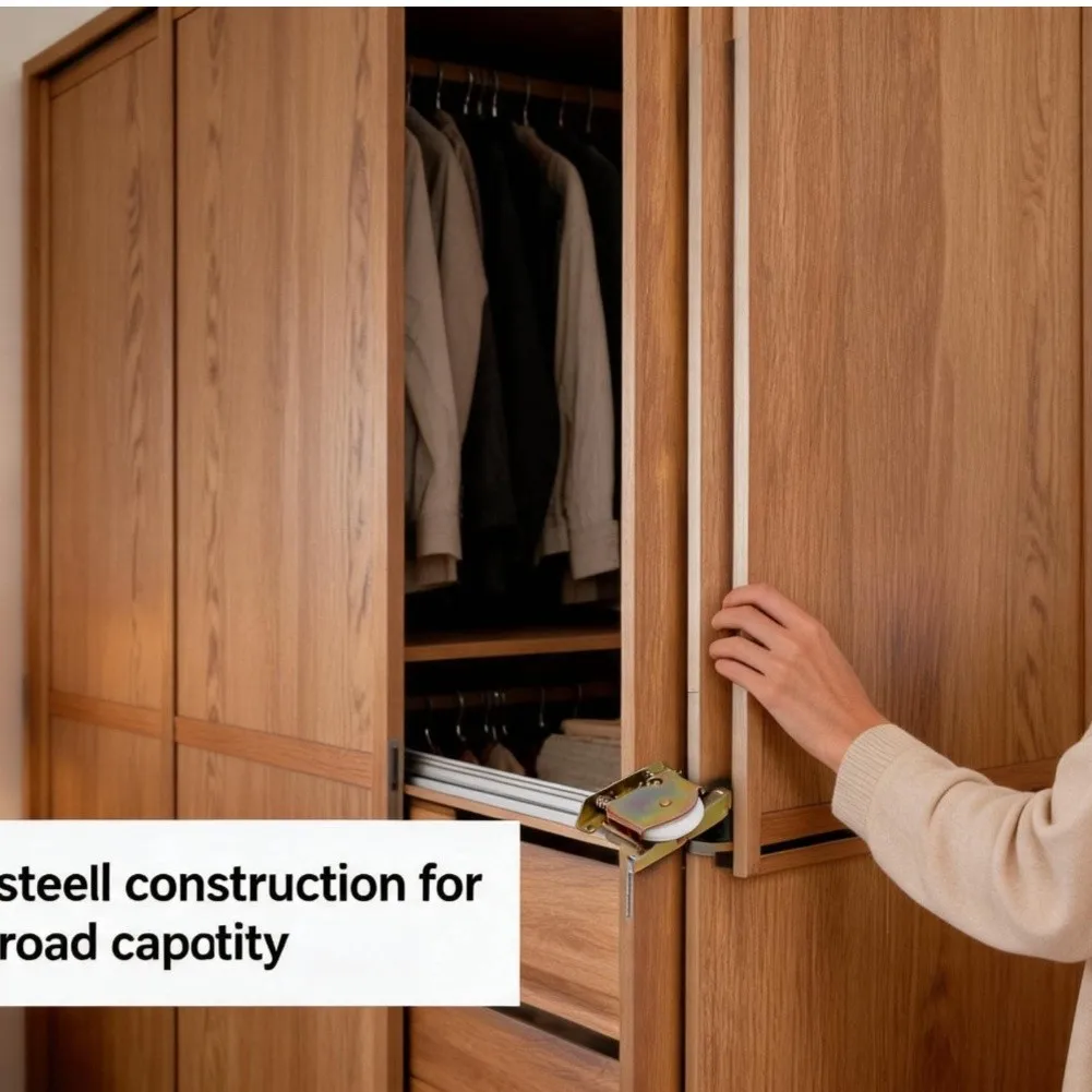 10 Pack Sliding Door Roller Assembly with Silent Bearing System and Robust Frame for Sliding Door Refurbishment