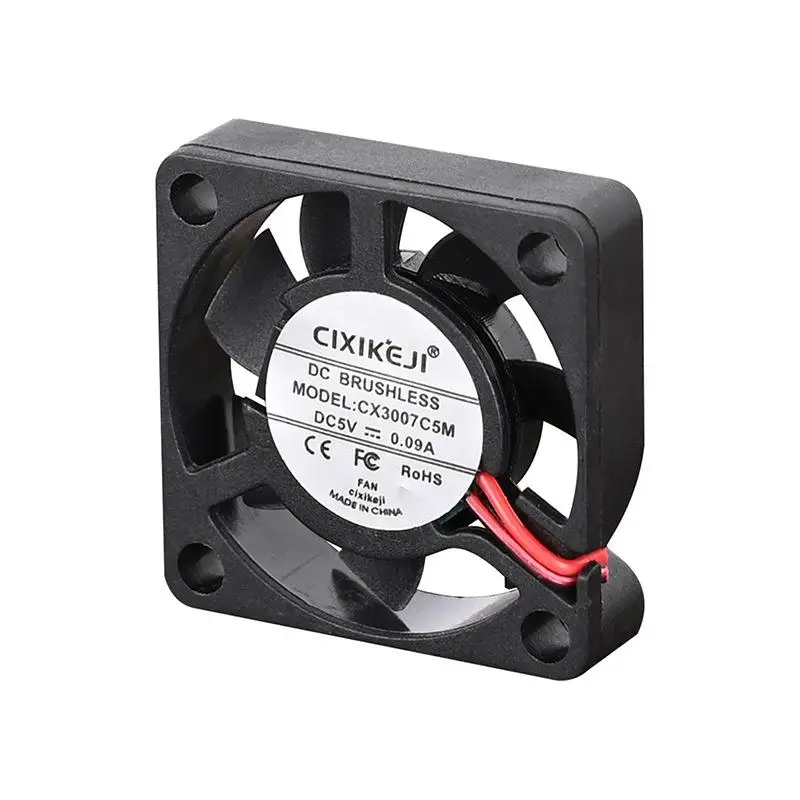 

1PC Cooling Fan 2wire 30x30x7mm 3007 30mm Fan DC 5V 12V 24V 3D Printer Fan Graphics Card Fan DIY Accessories-F(x)