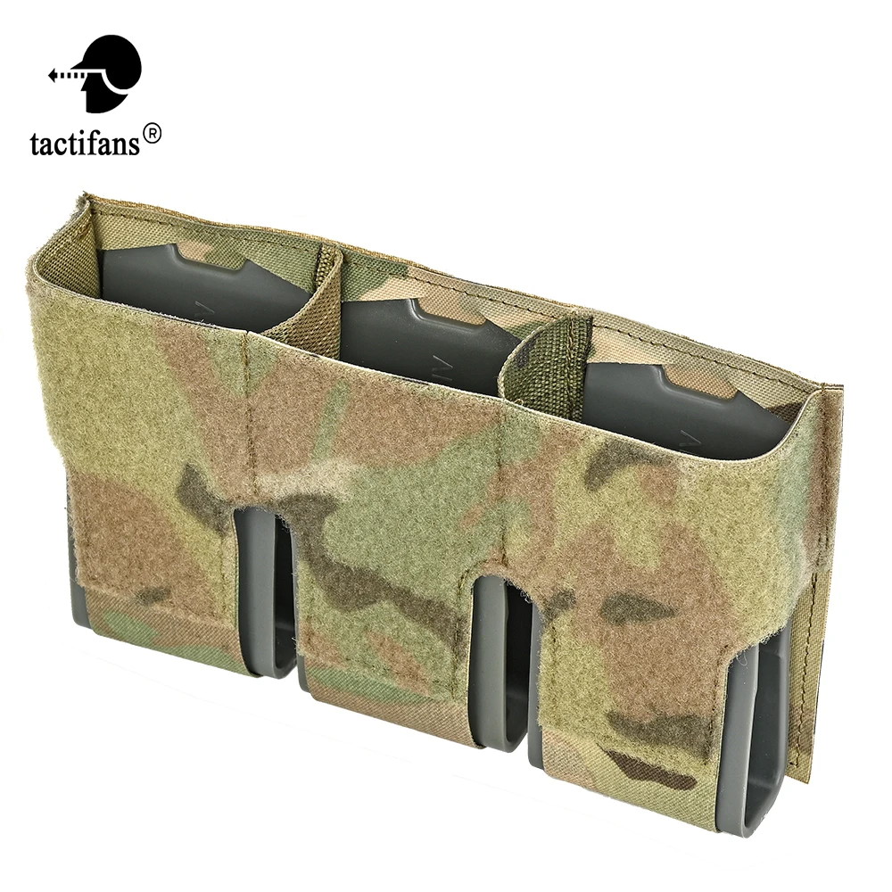 

KTS Triple 556 Magazine Pouch Built-In Clips Fast Retrieving M4 AR15 MAG Front Flap FCPC FCSK 2.0 Plate Carrier Hunting Vest