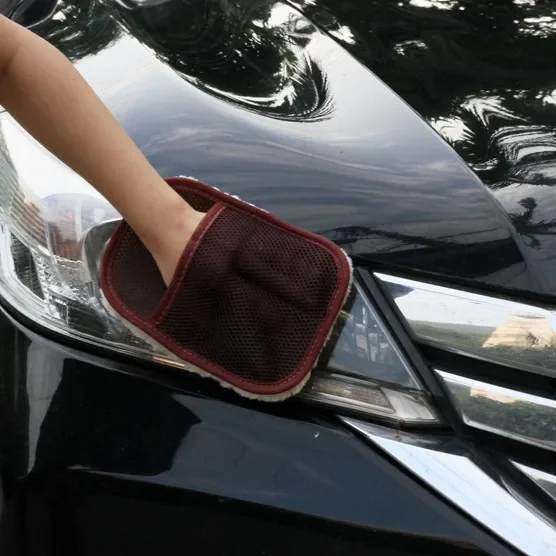 

Thickened Polishing Pad And Gloss Pad Car Cleaning Tools For Waxing Plush Wiping Gloves Detailing Supplies