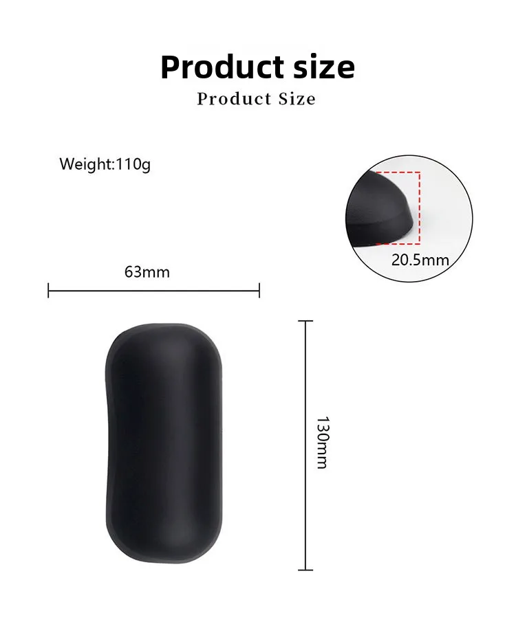Weiche Silikon-Handgelenkauflage Tastaturunterlage Ergonomische Q-Elastische Schreibtischunterlage für Büro und Gaming in 4 Farboptionen – Detail 9