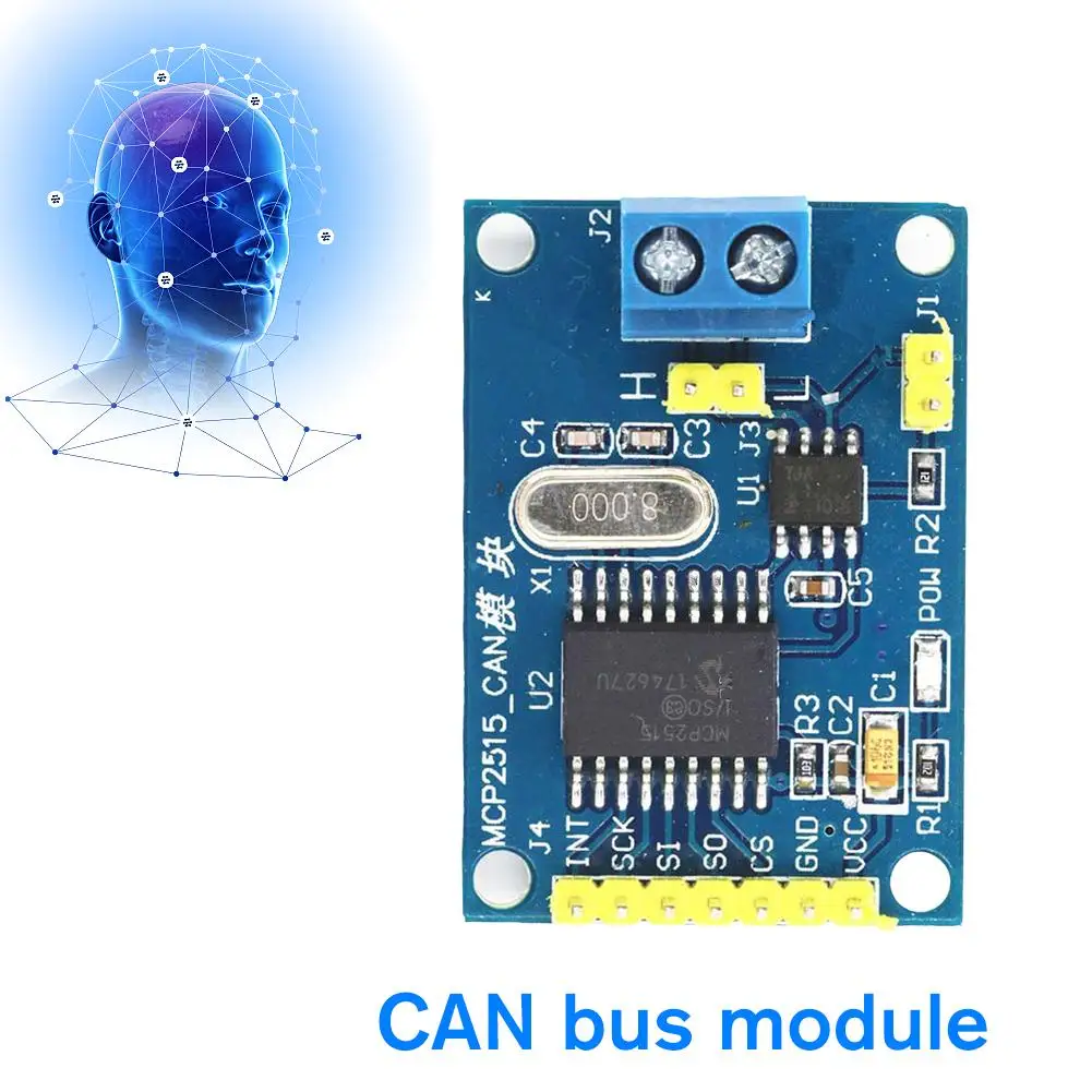 Módulo de Bus MCP2515 CAN TJA1050, receptor SPI para 51 Kit Diy, controlador de brazo MCU, Programa de rutina