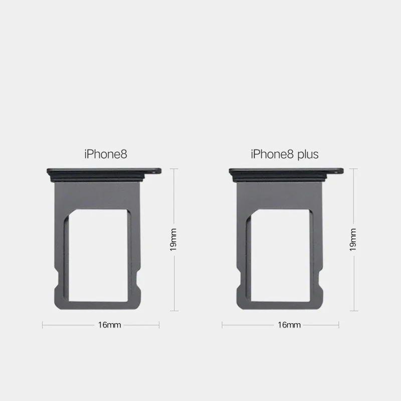 SIM Card tray For Iphone8 8Plus Card slot drawer Holder drawer chip card tray Sim Card Reader Socket for Iphone8Plus A1906 A1898