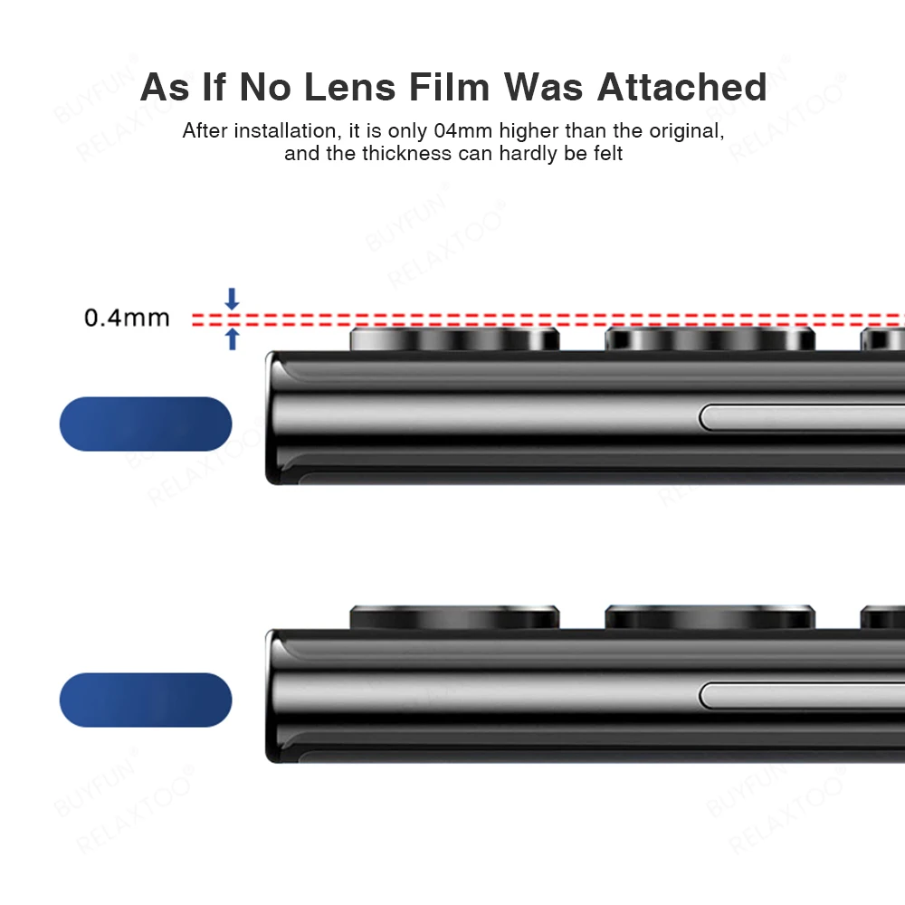 Protector de lente de cámara para Samsung Galaxy S23 Ultra, anillo de cámara de Metal, funda de vidrio para Samsung S 23 S23ultra Plus 5G, tapa protectora