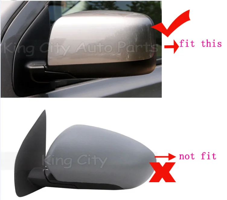 CAPQX For Nissan Qashqai J10 2008-2015 Outside rearview Mirror Cover Rear View Mirror Lid Cap Shell Base Color (No paint color)