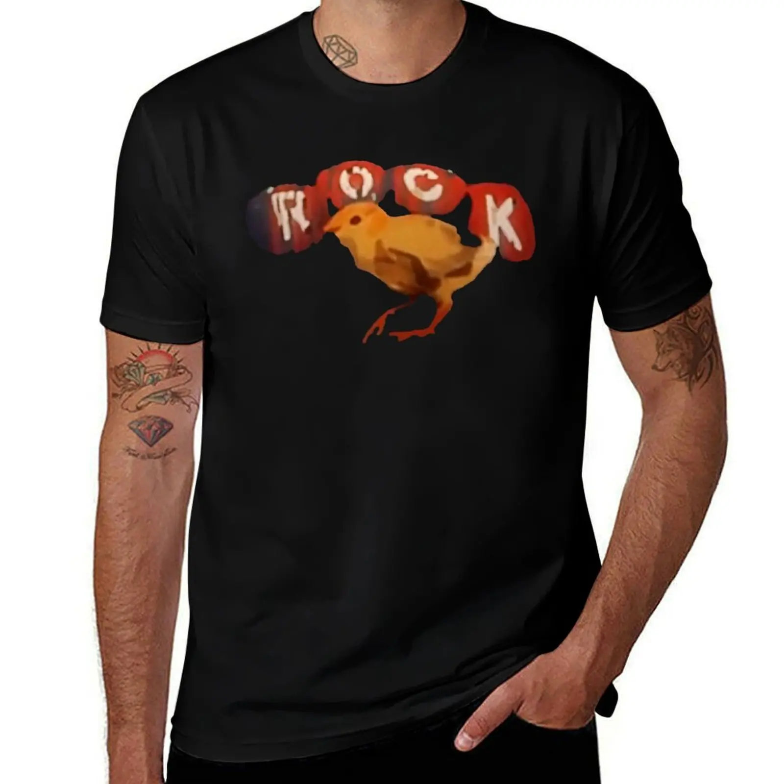 Rock Chick T-Shirt All Match Print Short Sleeve Top T-Shirt