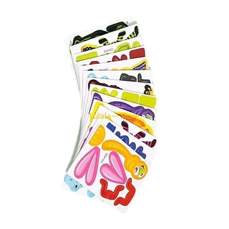 Y4QA 25PCS/Set Portable 3D Puzzle Toy Building Block Toy for Kids Early Educational